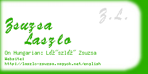 zsuzsa laszlo business card